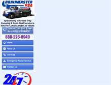 Tablet Screenshot of drainmaster-usa.com